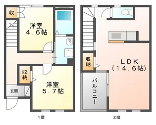三重県鈴鹿市高岡台2【一戸建】の間取り