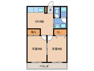 オーク駅南【2階】の間取り