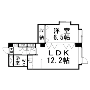 シャルマント芦野【1階】の間取り