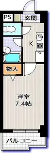 エランビタール今池【6階】の間取り
