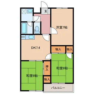 井出マンション【2階】の間取り