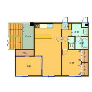 イーストマンション【2階】の間取り