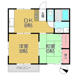 コーポ沼田B【2階】の間取り