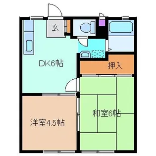 パナハイツ関口 B【1階】の間取り