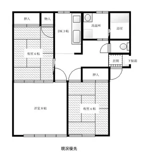 コーポスワン【2階】の間取り