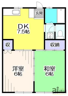 東京都小平市小川町1【アパート】の間取り