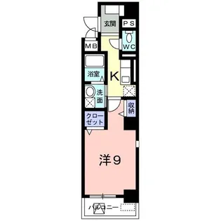 フェリーチェプレッソ北目町【3階】の間取り