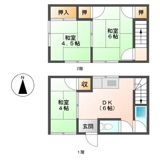 三重県津市芸濃町椋本【一戸建】の間取り