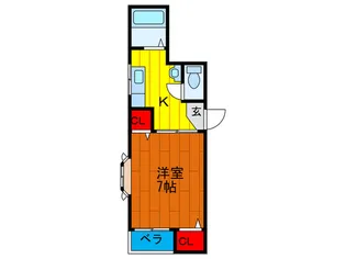 ベルフォ-レ藤田【3階】の間取り