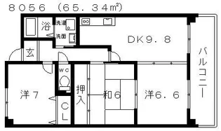 ウエストインヒルズ【4階】の間取り