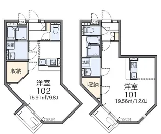 レオネクストくりの木【1階】の間取り