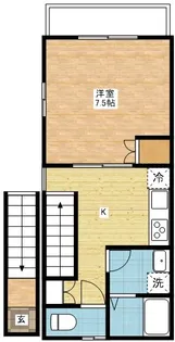 長崎県長崎市坂本2【アパート】の間取り