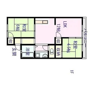 エクセレント景山 A【1階】の間取り