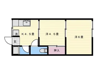 みずほアパート【2階】の間取り