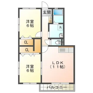 グラシアフィス霞ヶ浦【2階】の間取り