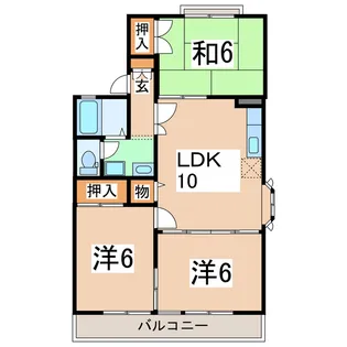 リベール花立【2階】の間取り