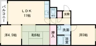 ハイグレード新札幌【4階】の間取り
