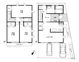 神奈川県横浜市港北区大倉山5【一戸建】の間取り