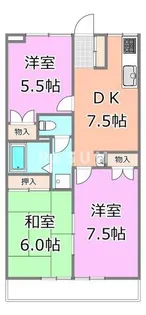千葉県千葉市中央区宮崎町【マンション】の間取り