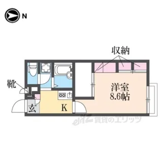 レオパレス辻九第三【2階】の間取り