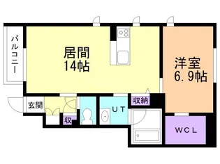 シティプラザ青森A棟【1階】の間取り