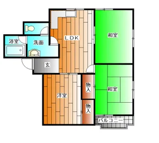 ピュアホワイト【5階】の間取り