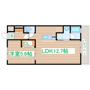 しまかげビル【3階】の間取り