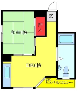 ニュー旭マンション【5階】の間取り