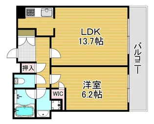 シティタワー西梅田【14階】の間取り