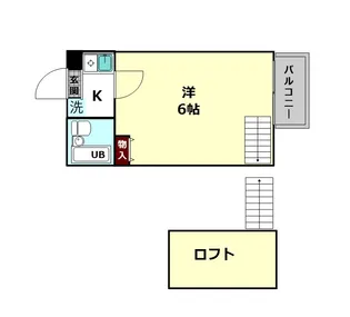 シティパレス学園前P-7【3階】の間取り