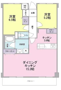 コスモリード学芸大学【5階】の間取り