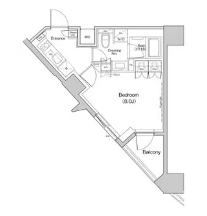 ザ・パークハビオ中野富士見町ガーデン【6階】の間取り