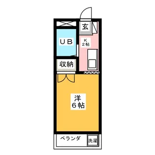 ビューラー三ヶ島パート2【1階】の間取り