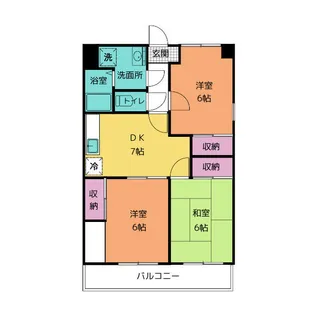 モラーダ汐入【3階】の間取り