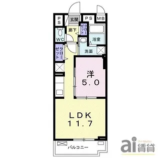 東京都清瀬市野塩4【マンション】の間取り