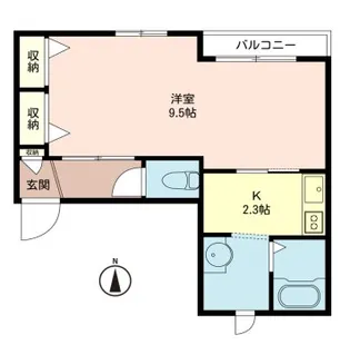 飛鳥メゾンヒラミB【3階】の間取り