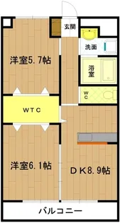 三重県伊勢市中須町【マンション】の間取り