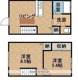 静岡県浜松市中央区萩丘3【一戸建】の間取り