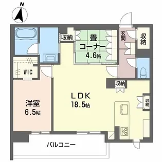 LUANA KAMISUGI【2階】の間取り