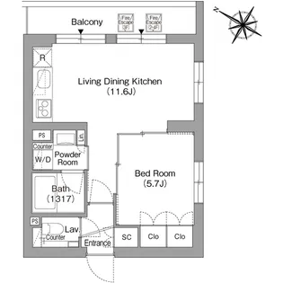 ORSUS戸越銀座【3階】の間取り