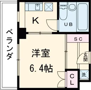 Nasicフローラコート世田谷【4階】の間取り