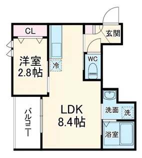 REGALEST CIEL大和田【1階】の間取り