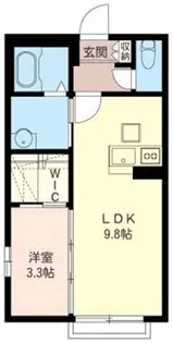 プロスパ藤井参番館【2階】の間取り