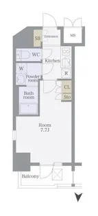 プレスタイル菊川【9階】の間取り