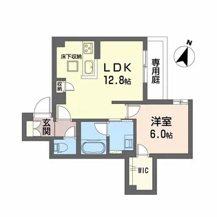 BALLOONFLOWER EAST【1階】の間取り