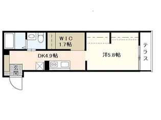 メゾン ド リコリス西霞【1階】の間取り