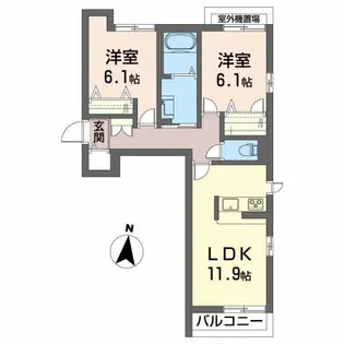 シャーメゾン CLASS 新形【2階】の間取り