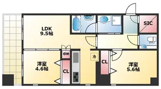 Serendipity上本町【6階】の間取り