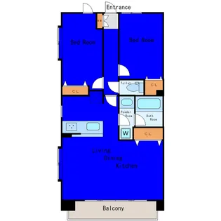 東京都大田区大森北2【マンション】の間取り