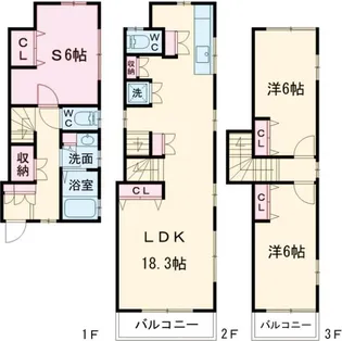 東京都杉並区阿佐谷南3【一戸建】の間取り